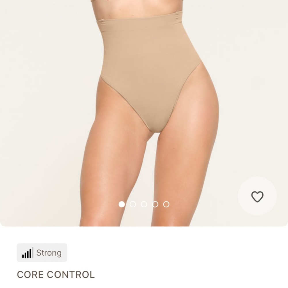 SKIMS Core Control High Waisted Thong, Medium, Clay, NWT
